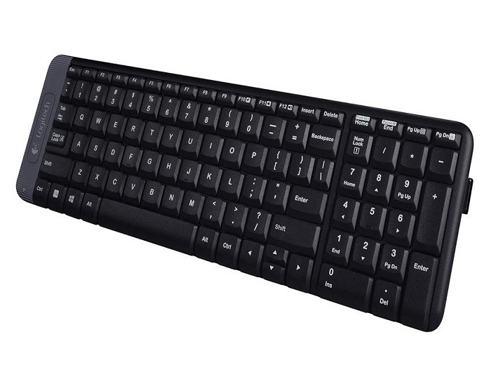 LOGITECH K230 COMPACT WIRELESS KEYBOARD FOR WINDOWS, 2.4GHZ WIRELESS WITH USB UNIFYING RECEIVER, SPACE-SAVING DESIGN, 2-YEAR BATTERY LIFE, PC/LAPTOP- BLACK