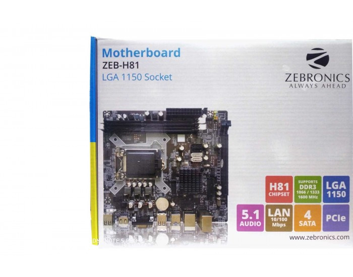 ZEBRONICS MOTHERBOARD 81 (ZEB-H81)