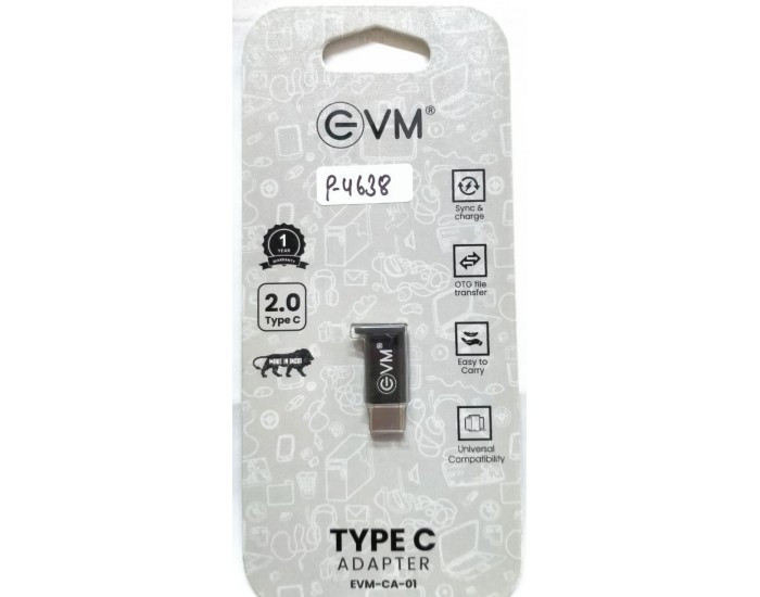 EVM USB TYPE C TO MICRO USB CONNECTOR (MALE TO FEMALE