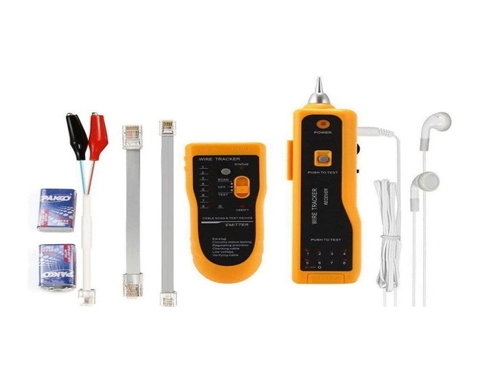 LINE TESTER WIRE TRACKER , CABLE BREAK POINT TESTER FOR NETWORK CABLE (RJ45), ETHERNET LAN, TELEPHONE LINE (RJ11)