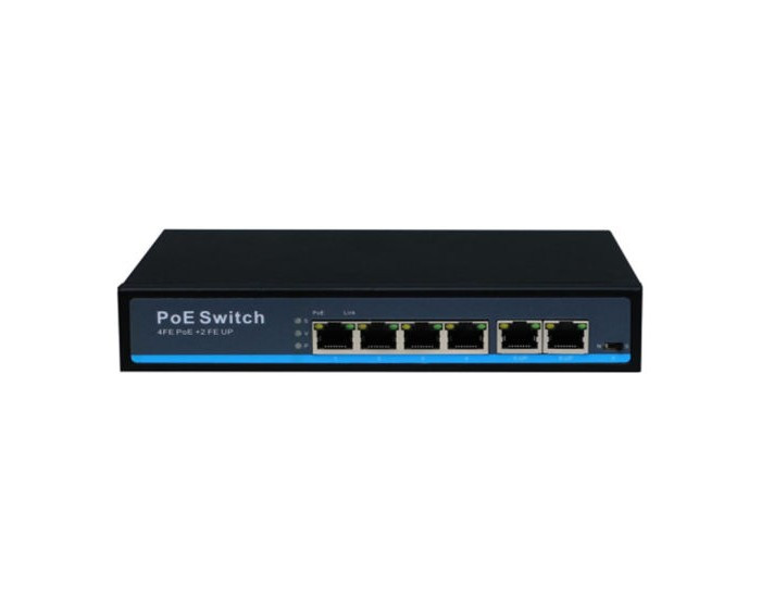 SECURELINK POE SWITCH 4 PORT (BK POE 4+2 FEW)