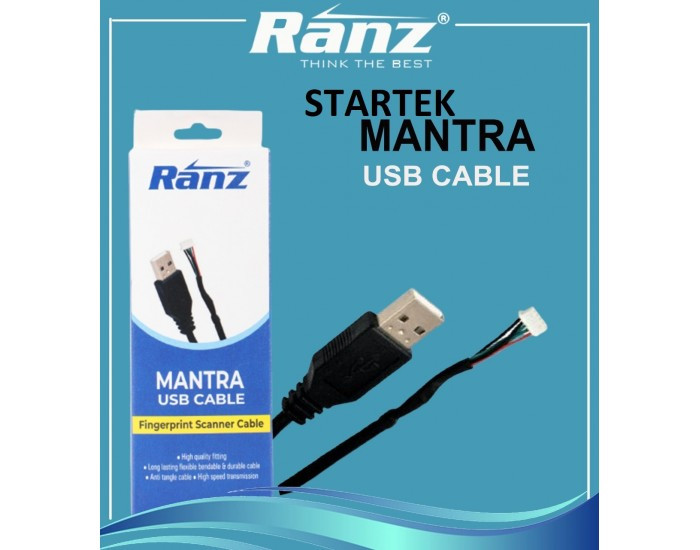 RANZ AADHAR USB CABLE FOR STARTEK DEVICE