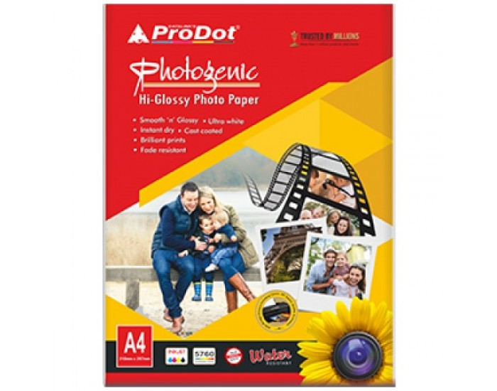 PRODOT PHOTO PAPER GLOSSY 150 GSM A4 (50 SHEETS)