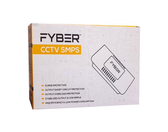 FYBER CCTV POWER SUPPLY 4CH METAL (SINGLE OUTPUT) 12V/4A