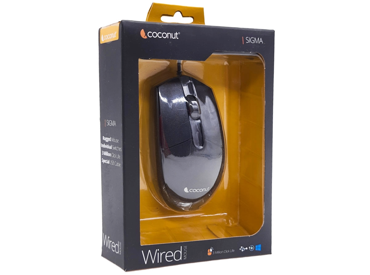 COCONUT WIRED MOUSE M- 15 SIGMA