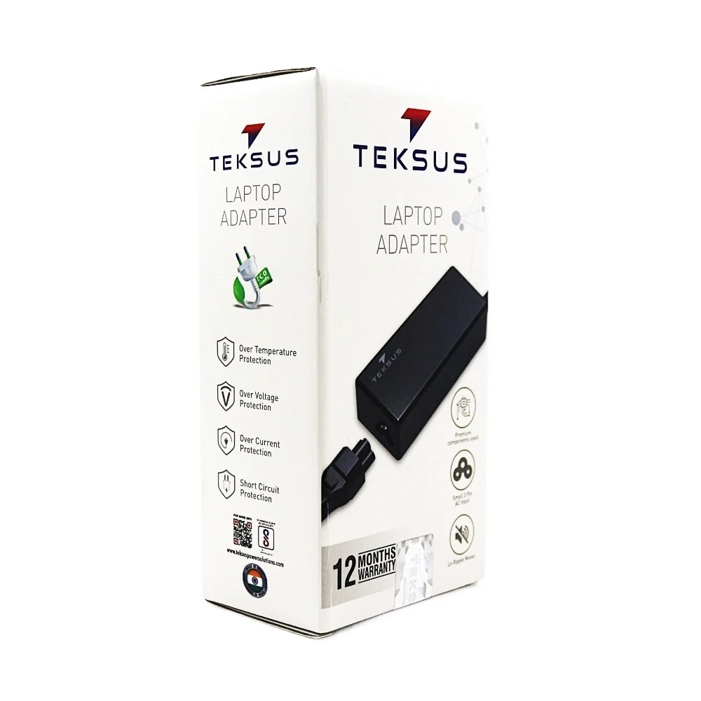 Teksus  Laptop Adapter Compatible For Acer 65w | 19.5v/3.42a | 3.0mm x 1.1mm