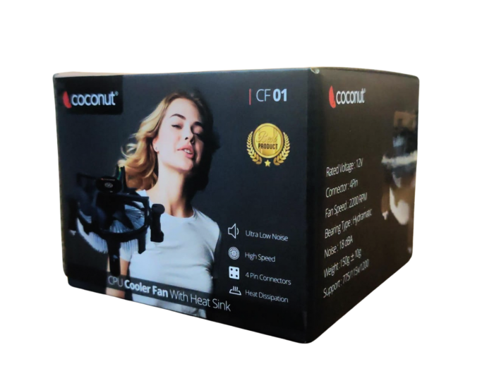 COCONUT DESKTOP AIR COOLER CPU FAN (CF01)