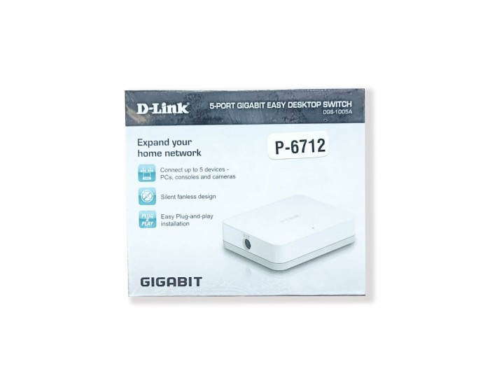 DLINK DESKTOP SWITCH 5 PORT GIGA (DGS 1005A)