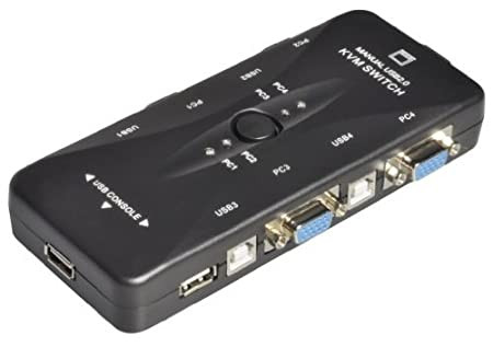 KVM SWITCH 4 PORT USB