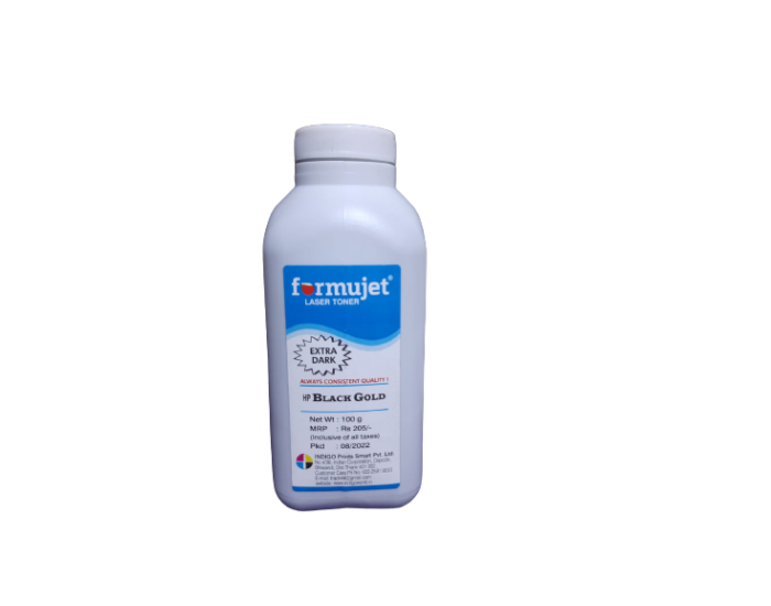 FORMUJET LASER TONER POWDER FOR HP 12A (KATON) 100GM BLACK GOLD