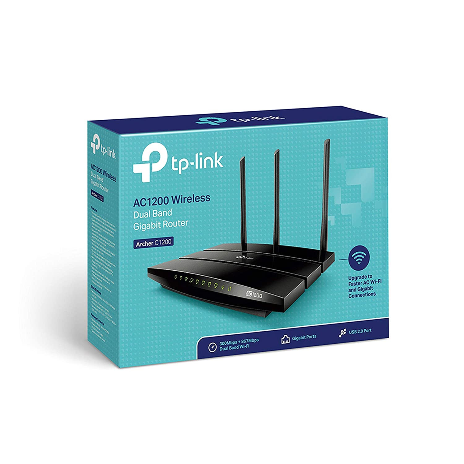 TP-LINK ARCHER C1200 GIGABIT WIRELESS WI-FI ROUTER (BLACK)