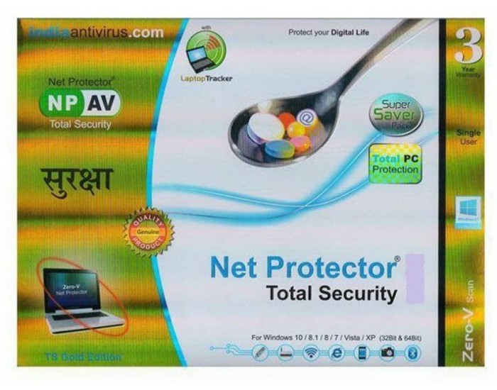 NET PROTECTOR TOTAL SECURITY GOLD 1 USER 3 YEAR