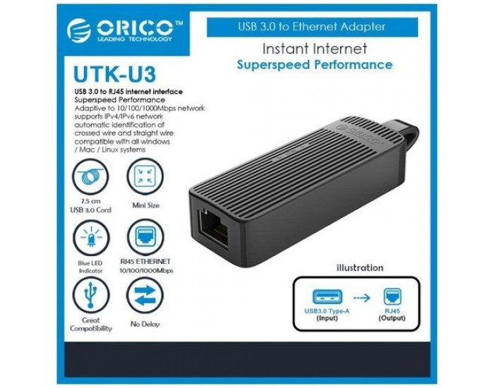 ORICO USB TO LAN CONVERTER GIGA 3.0 1000 MBPS