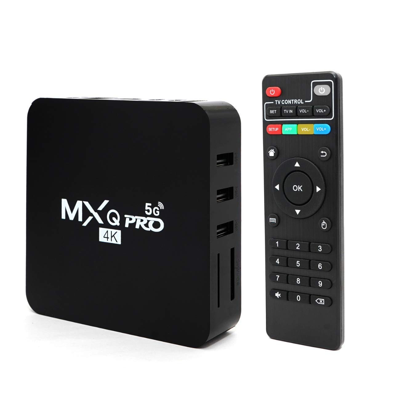 MXQ PRO 4K ANDROID 10.1 TV BOX WITH 1GB RAM/8GB ROM 64BIT QUAD CORE PROCESSOR