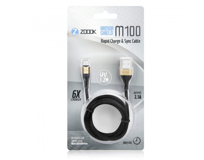 ZOOOK USB TO MICRO USB CHARGER CABLE (M100)