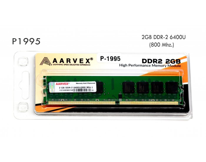 AARVEX DESKTOP RAM 2GB DDR2 800 MHZ (BIG PCB)