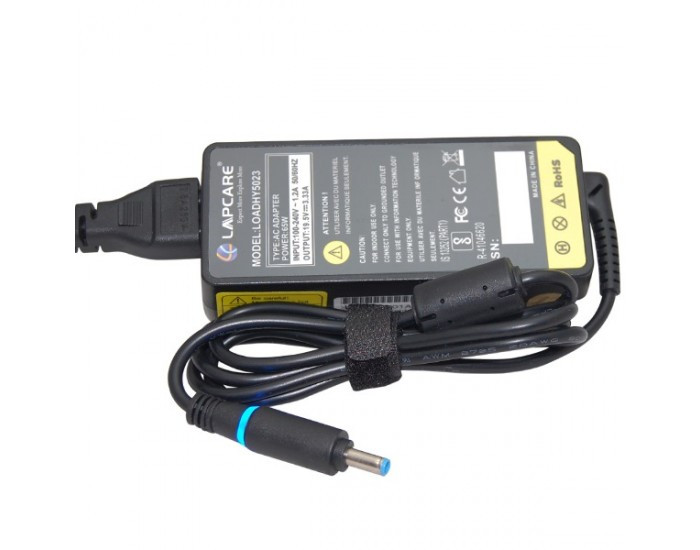 LAPCARE LAPTOP ADAPTOR FOR HP 65W 19.5V 3.33A BLUE PIN