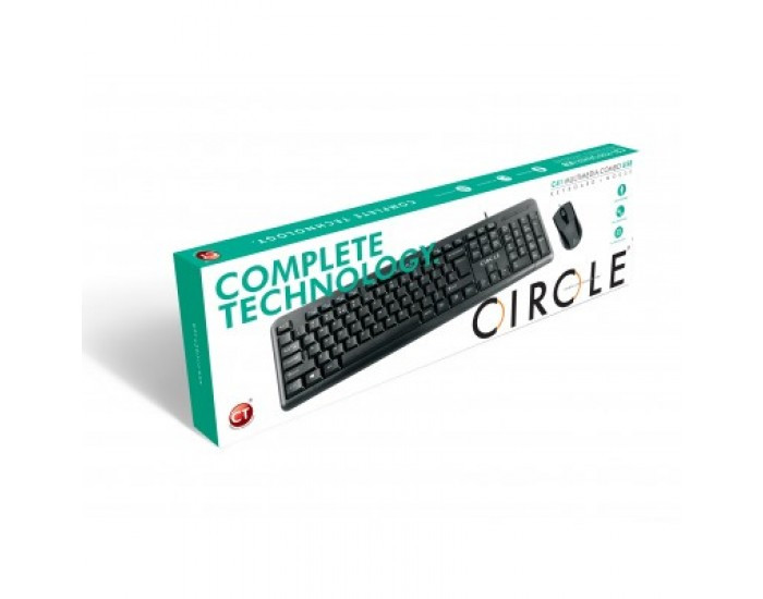 CIRCLE KEYBOARD MOUSE COMBO WIRED USB C41