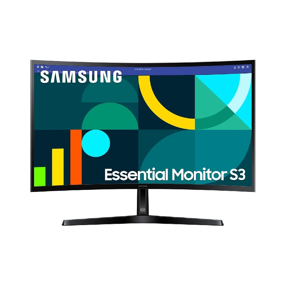 Samsung LED Monitor 27" Curved VA FHD with HDMI | DSUB (27D368)