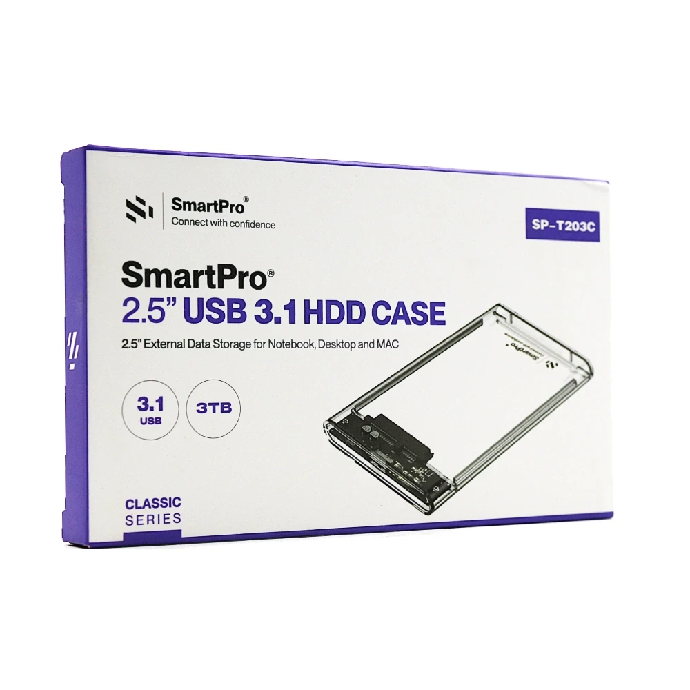Smart-Pro HDD Casing USB 3.1 SATA 2.5 Inch (SP-T203C)