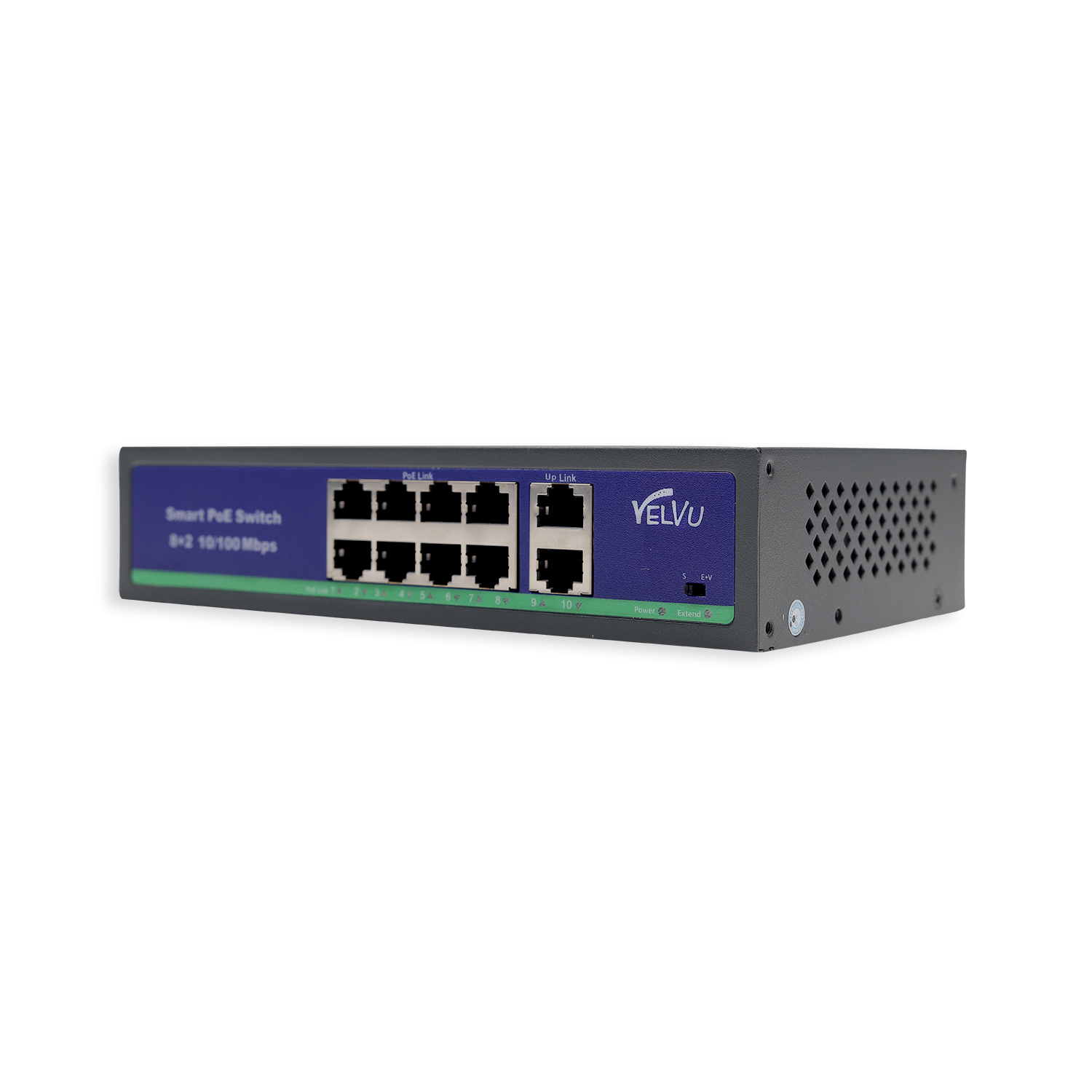 VELVU 8 PORT POE WITH 2 UP-LINK ST-POE3110M