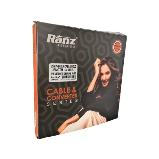 Ranz USB Printer Cable 3m Premium