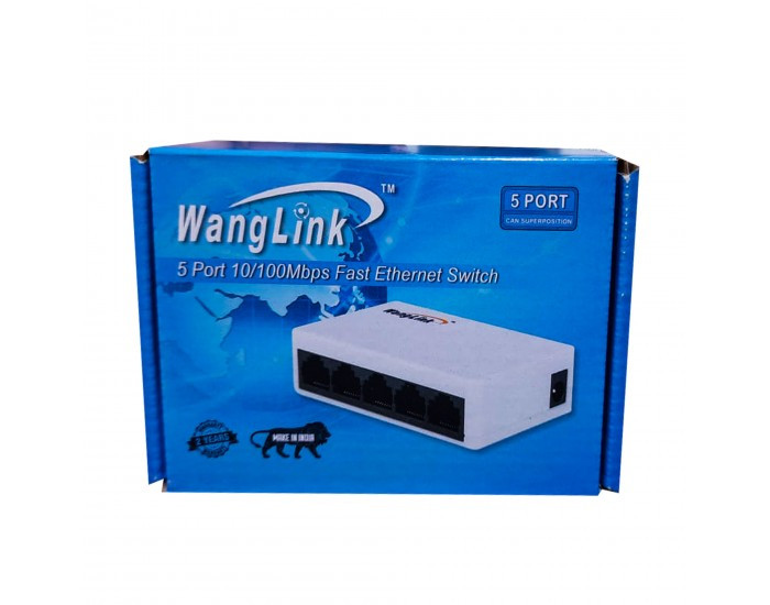 WANGLINK DESKTOP SWITCH 5 PORT NORMAL