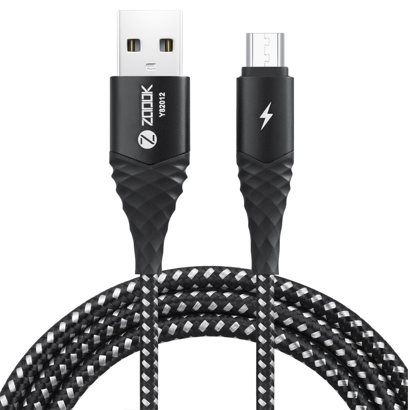 ZOOOK USB TO MICRO USB CHARGER CABLE (6 MONTH) NYLON