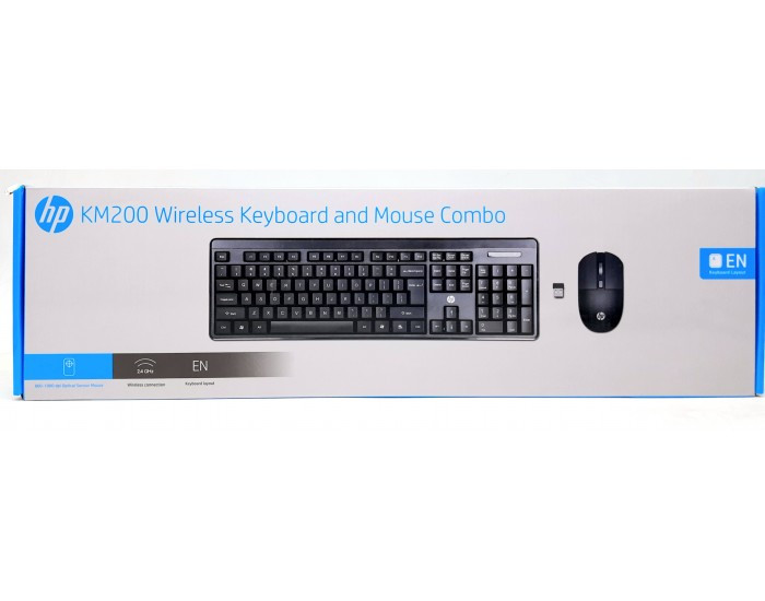 HP KEYBOARD MOUSE COMBO WIRELESS KM200 7J4H8AA