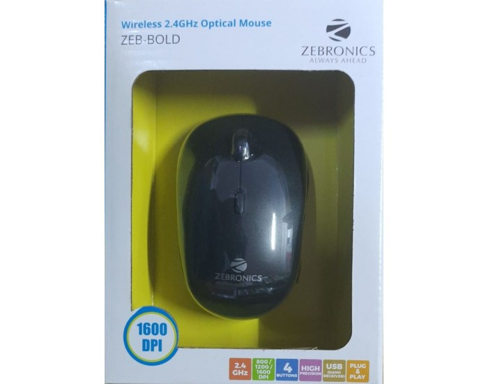 ZEBRONICS MOUSE WIRELESS ZEB BOLD