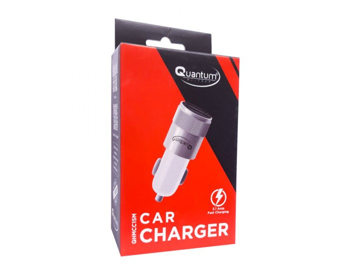 QUANTUM USB CAR CHARGER 2 PORT (QHMCC15M)