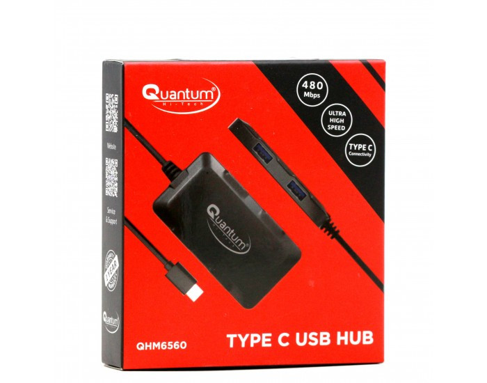 QUANTUM TYPE C HUB 4 PORT (QHM6560)