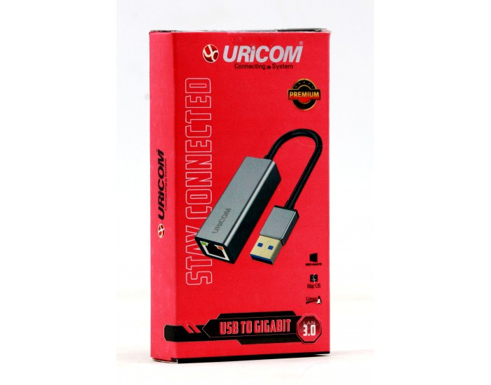 URICOM USB TO LAN CONVERTER GIGA 3.0 1000 MBPS