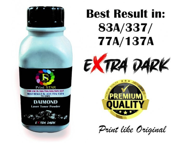 PRINT STAR LASER TONER POWDER FOR HP 83A | 337 | 77A | 137A