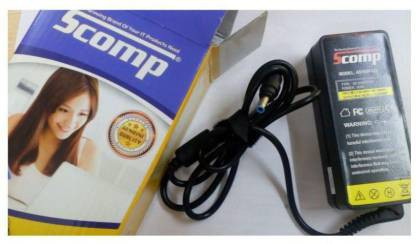 SCOMP HP 65W AC ADAPTER BLUE PIN 19.5 VOLT 3.33 AMP