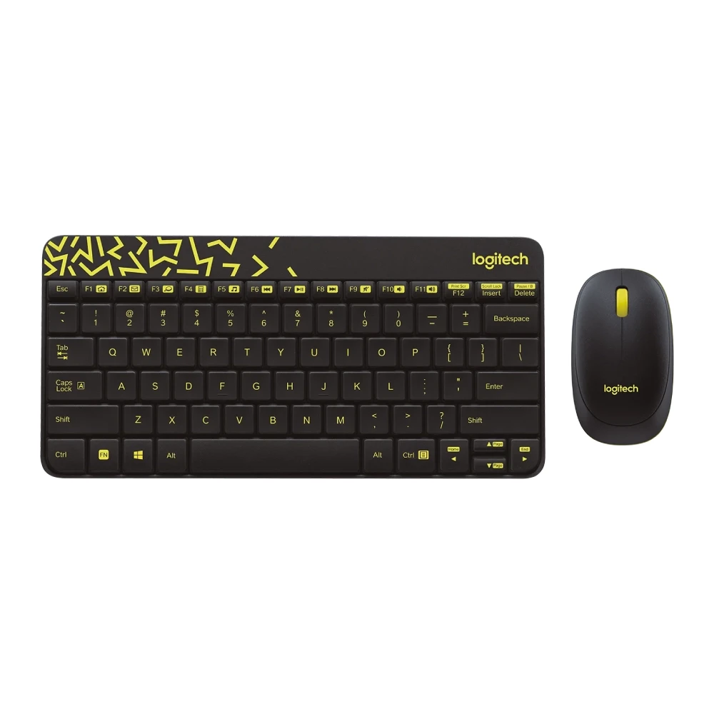 LOGITECH WIRELESS KEYBOARD MOUSE COMBO MK240 NANO BLACK